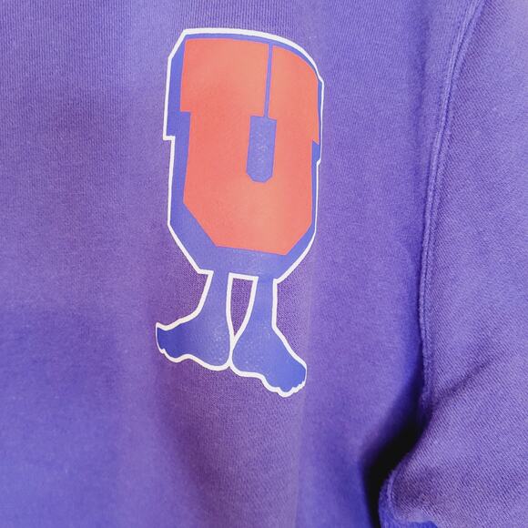 Vintage Undefeated "The U Man" graphic blue pull over sweatshirt size XL - Picture 4 of 11